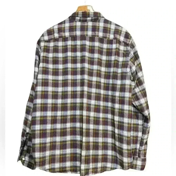 Levi’s Flannel Plaid Long Sleeve Button Down Shirt Size XL - Picture 2 of 3